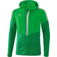 Erima Squad Trainingsjacke mit Kapuze fern green/smaragd/silver grey XXL