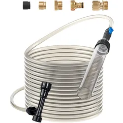 VEVOR Aquarium-Staubsauger, 10 m PVC-Schlauch, Kiesreiniger für Aquarien, Siphon-Aquarienreiniger, 3 Arten von Messingadaptern, zum Reinigen von Kies und Sand im Aquarium
