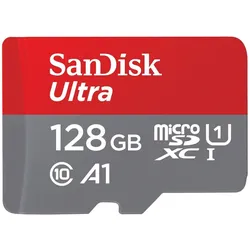 SanDisk Ultra microSDXC Speicherkarte 128GB + SD Adapter