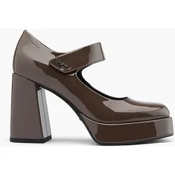 Mary Jane Pumps - Damen - braun