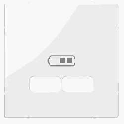 ELSO Joy Zentralplatte für USB Ladestation-Einsatz, reinweiß