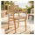 aea Eleganter Gartenstuhl Holz 60 x 88 x 46 cm beige