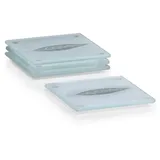 Zeller Untersetzer transparent 10,0 x 10,0 cm 4-tlg., 4 St.