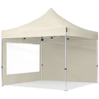 TOOLPORT 3x3m Faltpavillon Alu 40mm, Seitenteile, creme