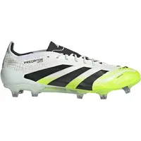 adidas Predator Elite FG Herren Ftwr White/Core Black/Lucid Lemon 45 1/3