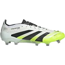 adidas Predator Elite FG Herren Ftwr White/Core Black/Lucid Lemon 45 1/3