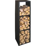 Lienbacher Kaminholzregal 36 x 149 cm schwarz