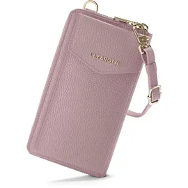 lazarotti Bologna Leather Zip Around Wallet Geldbörse Damen rosa