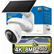 Tapo C660 4K 360° Solar Überwachungskamera Weiß