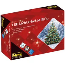 IDENA Lichterkette 80 LED multicolor, 16m