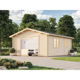 Palmako Garage 514 x 598 cm grau mit Sektionaltor