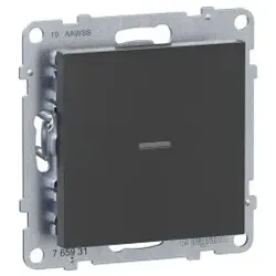Legrand 765931 Seano with Netatmo Schalter/Dimmer mit Neutralleiter, Farbe: Anthrazit