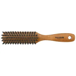 Faller Haarbürste Naturholz lang Naturborsten 5 Reihig