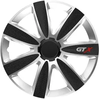 ZentimeX Z778408 Radkappen Radzierblenden universal 16 Zoll Silver&Black