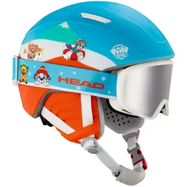 Head MOJO SET PAW Ski- und Snowboardhelm inkl. Brille, Paw Patrol Design, Rot/Blau