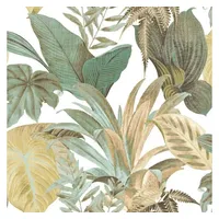 Noordwand Topchic Tapete Big Leaves Grün und Beige