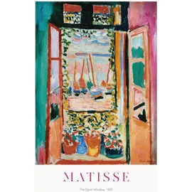 reinders Wandbild 50 x 70 cm Matisse Window Holz Bunt