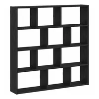 VidaXL Würfelregal 12 Fächer Wandregal Schwarz