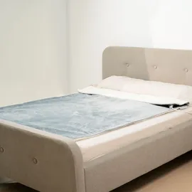 InnovaGoods Heklet Heizdecke 130 x 180 cm Weiß/Grau