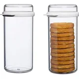 Mepal - Zwiebackdose Stora Duo Pack - Luftdichte Aufbewahrungsbox für Zwieback - Luftdichter Aufbewahrungsbehälter mit Deckel - Ideal für die Organ