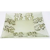 Boltze Servierplatte Platzteller eckig Wintermotiv 18 cm