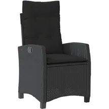 vidaXL Gartensessel 66 x 66 x 93 cm schwarz 5 St.