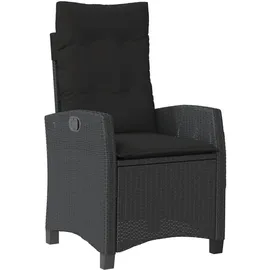 vidaXL Gartensessel 66 x 66 x 93 cm schwarz 5 St.
