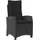 vidaXL Gartensessel 66 x 66 x 93 cm schwarz 5 St.