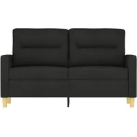 VidaXL 2-Sitzer-Sofa Schwarz 120 cm Stoff