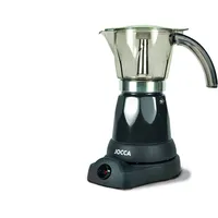 Jocca Elektrische Espressokanne mit 360° Basis, 6 Tassen, Schwarz