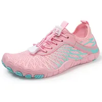 Teechodina Kinder Barfußschuhe Kleinkind Barfussschuhe Wasserschuhe Strandschuhe Schnell Trocknend Badeschuhe Aquaschuhe für Jungen Mädchen, AA Rosa, 26 - 26 EU