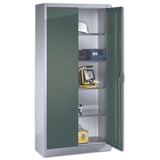 Californian Products CP Stahlschrank 08920-00 S10115 lichtgrau, rededagrün 93,0 x 40,0 x 195,0 cm, aufgebaut