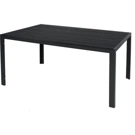 Mojawo Gartentisch 180 x 90 x 74 cm Anthrazit/Schwarz
