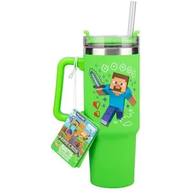 Paladone Minecraft Green 900ml Multiway Travel Cup Straw