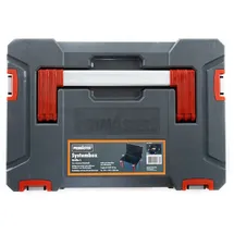 Primaster Systembox unbestückt grau-rot 44 x 31 x 25 cm