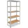 shelfplaza Schwerlastregal Metall 155x60x50 cm Silber 5 Böden