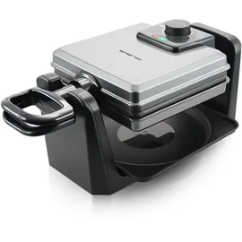 EMERIO Waffeleisen Silber, Schwarz