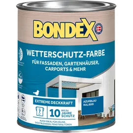 Bondex Wetterschutz-Farbe Azurblau 0,75 l