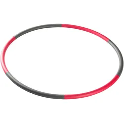 Fitness Hula Hoop Reifen - 0,74 kg - Rot/Grau EINHEITSGRÖSSE