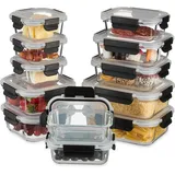 Relaxdays Glasbehälter 1050 ml 12 St.