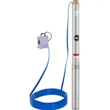 MSW Brunnenpumpe Tiefbrunnenpumpe Tauchpumpe Rohrpumpe 3,8 m3/h 550 W Edelstahl