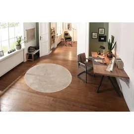 OTTO home Desner Hochflorteppich Ø 140 cm beige