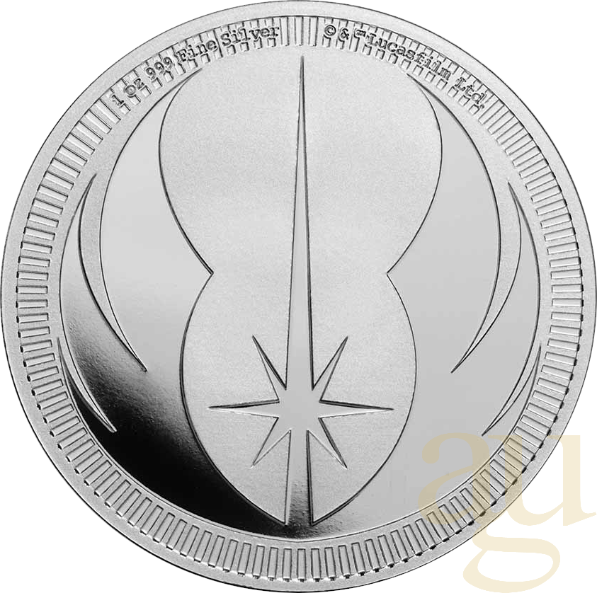 1 Unze Silbermünze Niue Star Wars - Jedi Orden 2023