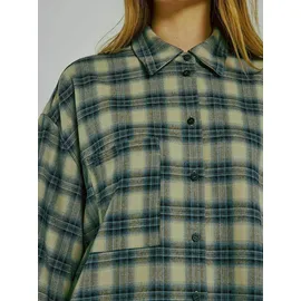 Norr Bluse Woody beige / blau S