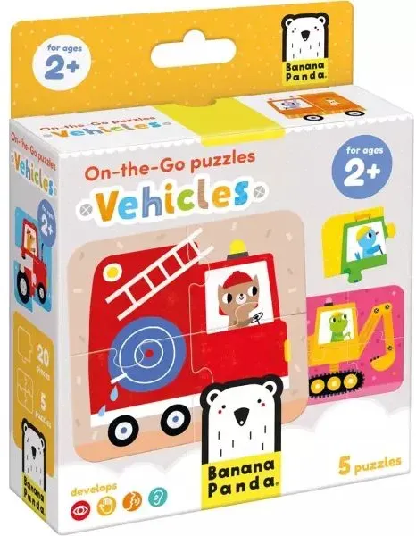 Banan Panda: Reise-Puzzle – Fahrzeuge