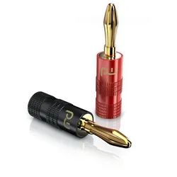 Primewire Audioadapter Bananenstecker für Kabel bis 4mm2 für Lautsprecherkabel, Verstärker