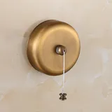 Robuster, Ausziehbarer Wäscheständer Aus Edelstahl, 2,74 M (max.), Zum Trocknen Von Wäsche Im Badezimmer, Chrom-finish, Rund (gebürstetes Antikmessing)