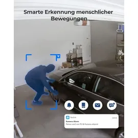 Reolink 6MP 360° Panorama Personenbewegungserkennung, Decken-/Wand-/Tisch-Installation,Schwarz - Reolink