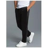 TRIGEMA Jerseyhose "TRIGEMA Nicki Hose mit praktischen Eingrifftaschen", Herren, Gr. XL, US-Größen, schwarz, 80% Baumwolle, 20% Polyester, Basic, Hosen Jerseyhose