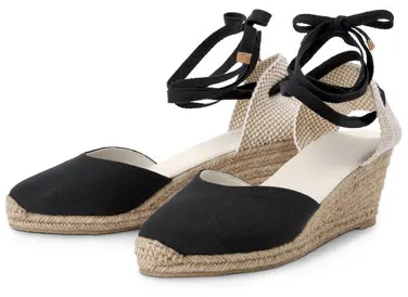 Tchibo - Espadrilles mit Keilabsatz - Schwarz - Gr.: 37 - schwarz - 37